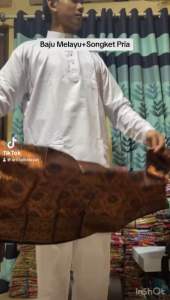 Sarung Songket Lilit Bapak / Sampin Songket Pria Melayu Kain Sampin Songket Pakaian Tradisional Melayu High Quality Pakai Tali Pengikat / Kain Songket Instan Viral Motif Batik Terbaru Harga Promo Grosir Murah Bisa Cod
