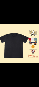 Kaos MAZ KAOS BIRU PRIA SABLON DTF MS-03 KEREN