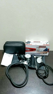 FUJIKAWA Aneroid Sphygmomanometer Blood Pressure Monitor With Dual Head Stethoscope