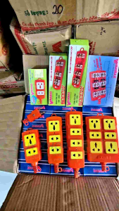 Combo Ổ cắm chịu tải lõi sứ đi kèm phích lõi sứ 6000W Không Dây Vinamax chống cháy chống va đập có lõi sứ đảm bảo an toàn khi sử dụng các thiết bị điện