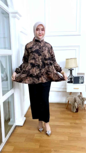 One Set Audia Korean Style Setcel Rayon Diamond Mix Crinkle Set Wanita Dewasa LD 110 cm Terbaru Viral