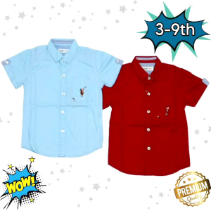 KEMEJA ANAK LAKI LENGAN PENDEK IMPORT MURAH