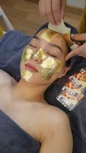 Mặt Nạ Vàng Trẻ Hoá Da Xấp 10 Miếng Style Gold Leaf 24k