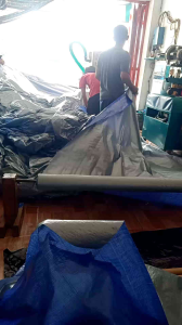 terpal A2 ukuran 3x10m biru silfer
