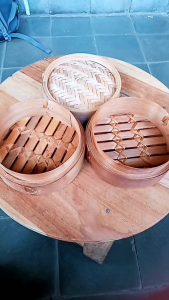 langseng bambu - kukusan dimsum - klakat langseng - susun 2 - diameter 20 cm - all size - kerajinan Jogja