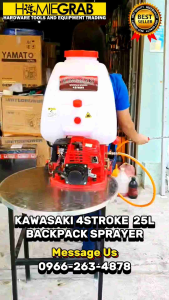 KAWASAKI Backpack Sprayer 4 Stroke Engine - 25Liters / SATO BACKPACK SPRAYER 4STROKE ENGINE 20Liters‼️BPK-1000-4S-25L‼️