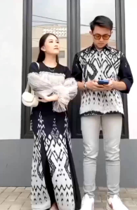 Set Baju Tenun Couple: Baju Lebaran & Acara Formal