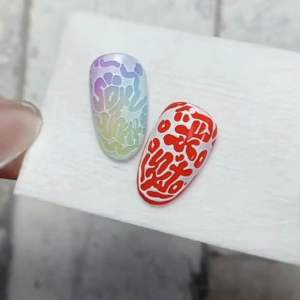 Abstract Nail Art Multifunctional Poking Gel Paint Gel AS Graffiti Nail Art Poke Gel 黑白彩绘胶涂鸦戳戳胶甲油胶黑白色纹理彩绘多功能免洗蹭粉