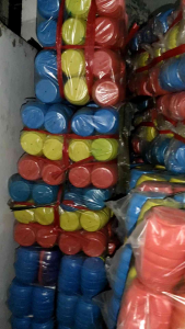 bola plastik tanggung / bola warna warni isi 6pcs
