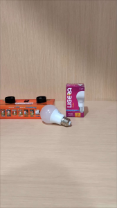 Paket 10 PC lampu LED LIGERA Gold 7W Bulb cahaya putih 6500K super terang E27