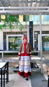 Gamis shabrina branded gamis lebaran 2023 bahan katun motif kombinasi warna