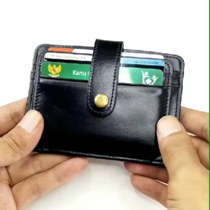 Dompet Kartu Pria Wanita 100% Kulit Pull up Premium