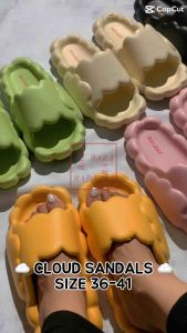 Bara Bara Sandal Selop Karet Wanita Tatak Awan Polos E8037-KPLA (AV2)