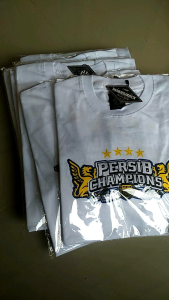 Kaos Baju T-Shirt Persib Bandung Bahan Cotton Combed 24s Tebal