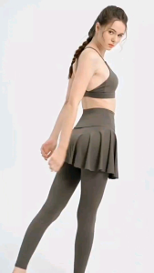 Jasmine Sportwear - Legging Rok Senam Gym Yoga / Irreguler Legging Skirt