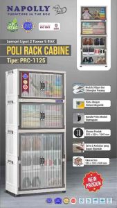 LEMARI PLASTIK POLI RACK CABINE LEMARI NAPOLLY