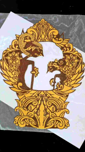 bordir gunungan wayang