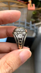 Nhẫn Nam- Nhẫn Mỹ Cổ Xưa Clemson University 1889