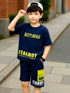 Setelan Baju Kaos Fashion Anak Oversize Remaja Tanggung Kids Usia 4-14 Tahun Set Benben Baju Fashion Kasual Anak Zh