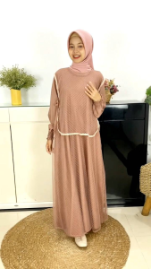 v3i GAMIS PESTA CUTETRIK TEEN KOMBINASI MIX BROKAT TILLE ANAK REMAJA TANGGUNG TERBARU