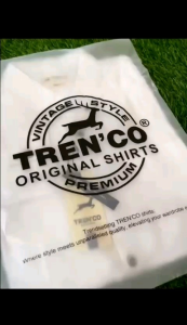 TRENCO Kemeja putih pria kemeja polos panjang kemeja pria premium kemeja casual pria