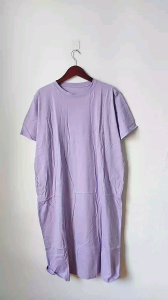 Dress Wanita Polos Basic Allsize Jumbo Super Jumbo Katun Combed 30s Adem