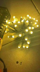 Túi 20 Dây led F5(1dây= 3m=50 mắt led)điện 12v phi 5 đế 9 đủ màu trang trí ngoài trời gắn biển quảng cáo