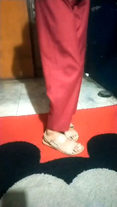 Sandal Talincang Wanita Motif Tali Ban Dua Sol Karet Anti Licin