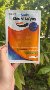 PHÂN BÓN LÁ COMBI SIÊU VI LƯỢNG GIÚP XANH LÁ DÀY LÁ TO LÁ HẠN CHẾ VÀNG LÁ XOẮN ĐỌT GÓI 25GR