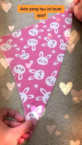 Slaber Segitiga / Bib Segitiga / Tadah Iler / Celemek Bayi Segitiga