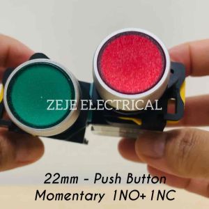 22mm -Electrical PUSH BUTTON - MOMENTARY | ZeJe