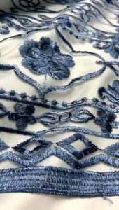 Murah! Tulle bordir Sabto Etnik desain baru/Bahan kebaya motif etnik sabto