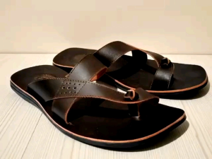 SANDAL KULIT PRIA MODEL KEKINIAN Sandal Jepit Bahan Kulit Sapi Sandal Kasual Untuk Pria Ukuran Sandal Eu 38-43 Sandal Warna Kopi Dengan Pola Stripe - Lazada