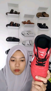 GENIUS - Sepatu futsal pria sepatu futsal anak dewasa merah random injection anti licin selip G-3