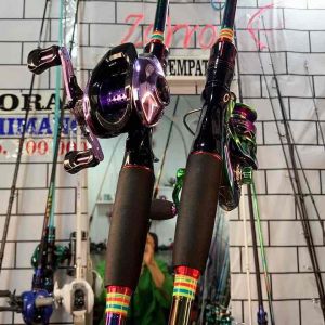 Joran kawaki pelangi set Reel zorro