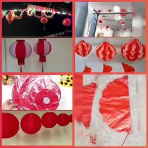 (1PCS) LAMPION MERAH PUTIH / LAMPION HUT RI 17 AGUSTUS / LAMPION TAWON PVC / LAMPION KERTAS / LAMPION KAIN RUMBAI / LAMPION GANTUNG