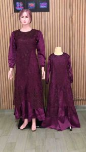 MAXI OLIVIA DEWASA (M L XL XXL XXXL) GAMIS BRUKAT/GAMIS TERLARIS/ GAMIS PESTA / GAMIS KONDANGAN / GAMIS LEBARAN