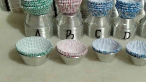 13pcs cetakan bolu kukus tipe pendek TDK bolong+ krtas 100 pcs+BONUS plastik segitiga