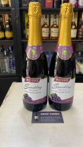 Nước Ép Nho Đen ROSSO Sparkling Natural Dark Grape juice 750ml