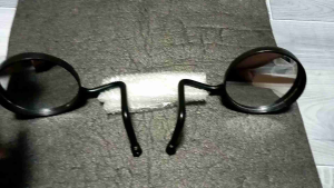 Bended Side Mirror 10mm thread plug-in Play for Kawasaki Barako Honda TMX