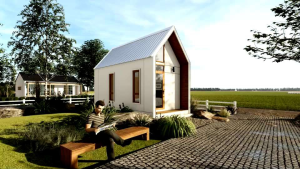 แบบบ้าน มินิมอล นอร์ดิก ชั้นเดียว แบบบ้านสำเร็จรูป 1 นอน 1 น้ำ ขนาด 18 ตรม. เหมาะทำบ้านพัก โฮมสเตย์ บ้านสวนหลังเล็กๆ : Tiny house 01 บ้านนอร์ดิก บ้านนอร์ดิก ขนาดเล็ก - Lazada