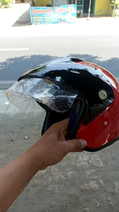 HELM INK BATMAN CX390 HALF FACE INK CLASSIC HELM INK BATMAN PUTIH