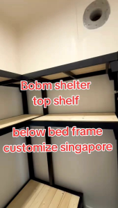 Bomb shelter storage bed frame customize Singapore/helper bed customize