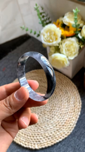 Jade bangle 52mm icy wuji singapore
