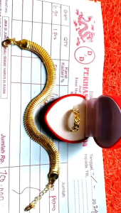Gelang Lipan Emas 24K & Cincin Rantai 10 Gram: Investasi Berharga