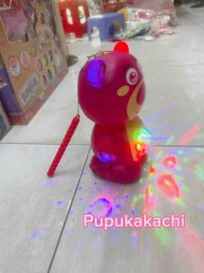 Lồng Đèn Trung Thu Gấu Dâu LOTSO Đi Vòng Tròn Có Nhạc Đèn (Sẵn Pin) Cho Bé