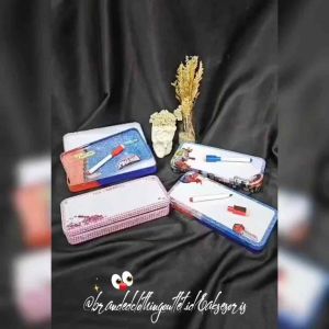 KOTAK PENSIL 2TINGKAT PLUS WHITEBOARD FREE SPIDOL / TEMPAT PENSIL KALENG BESAR / TEMPAT PENSIL KARAKTER HELLOKITTY SPIDERMAN AVENGERS / CUTE PENCIL CASE / PDC6518