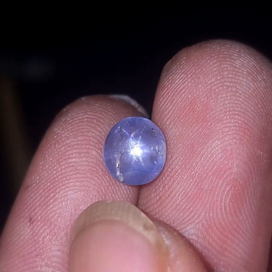 Natural blue sapphire star ceylon safir srilanka no treatment BODY GLASS