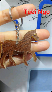 Móc khóa da trâu tuổi Ngọ