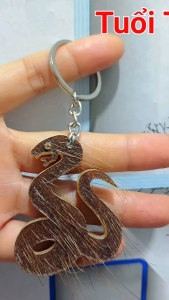 Móc khóa da trâu tuổi Tỵ